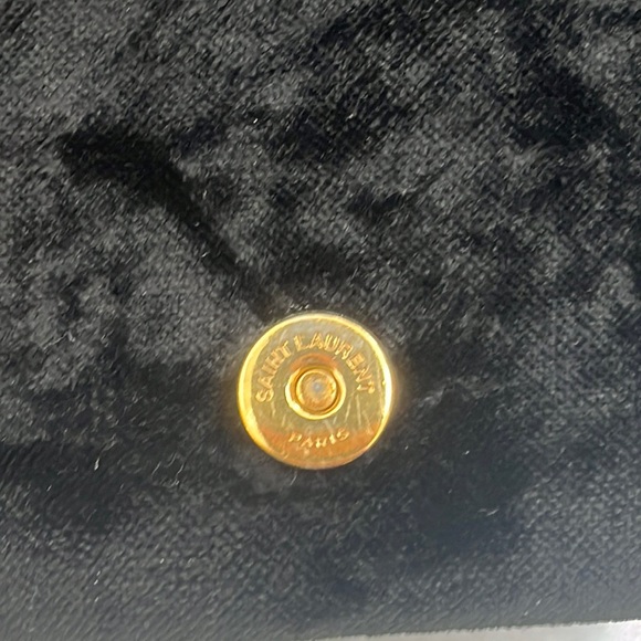 Yves Saint Laurent black velvet cross body bag/WOC - Picture 10 of 17
